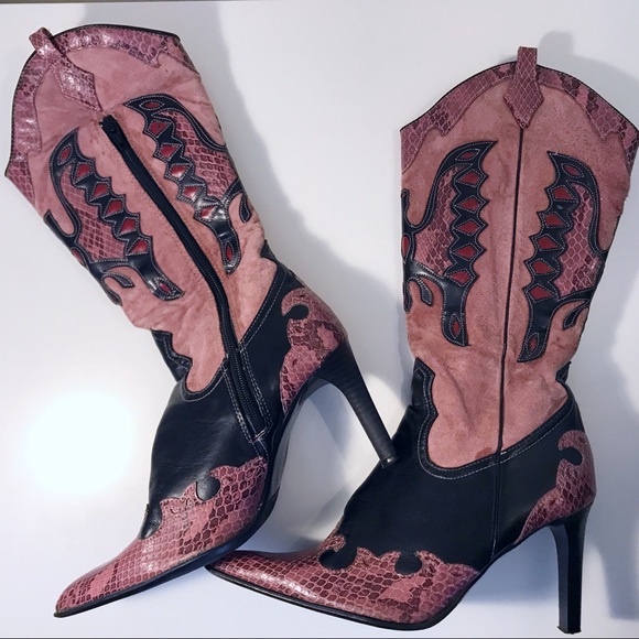stiletto heel cowboy boots